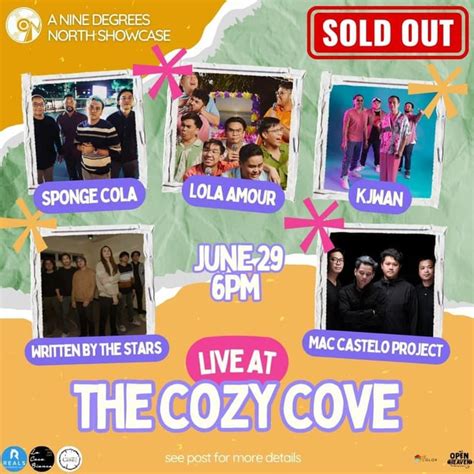 cozy cove tickets price|Concert History of Cozy Cove Baguio City, Philippines .